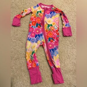 Little Sleepies Colorful Floral Footie